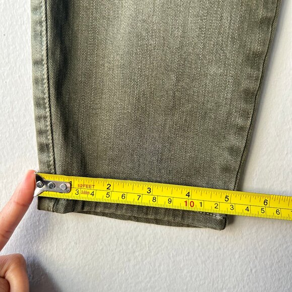 L’Agence Jeans Margot High Rise Skinny Olive Green Women's Size 28 NWT - Picture 9 of 10